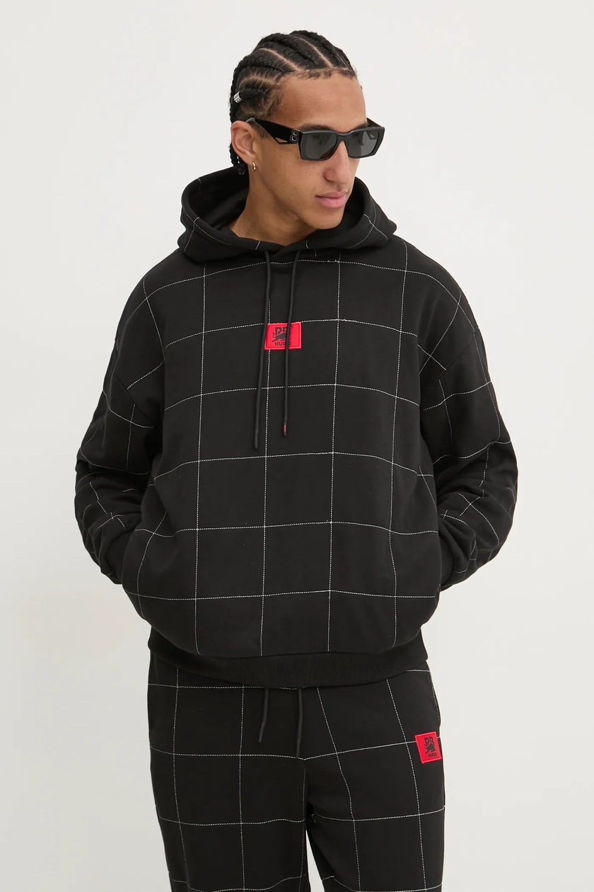 NEIL BARRETT｜ (Easy Drop Shoulder Double Bolts Hoodie ( Neil Barrett sweatshirt Easy Drop Shoulder Double Bolts