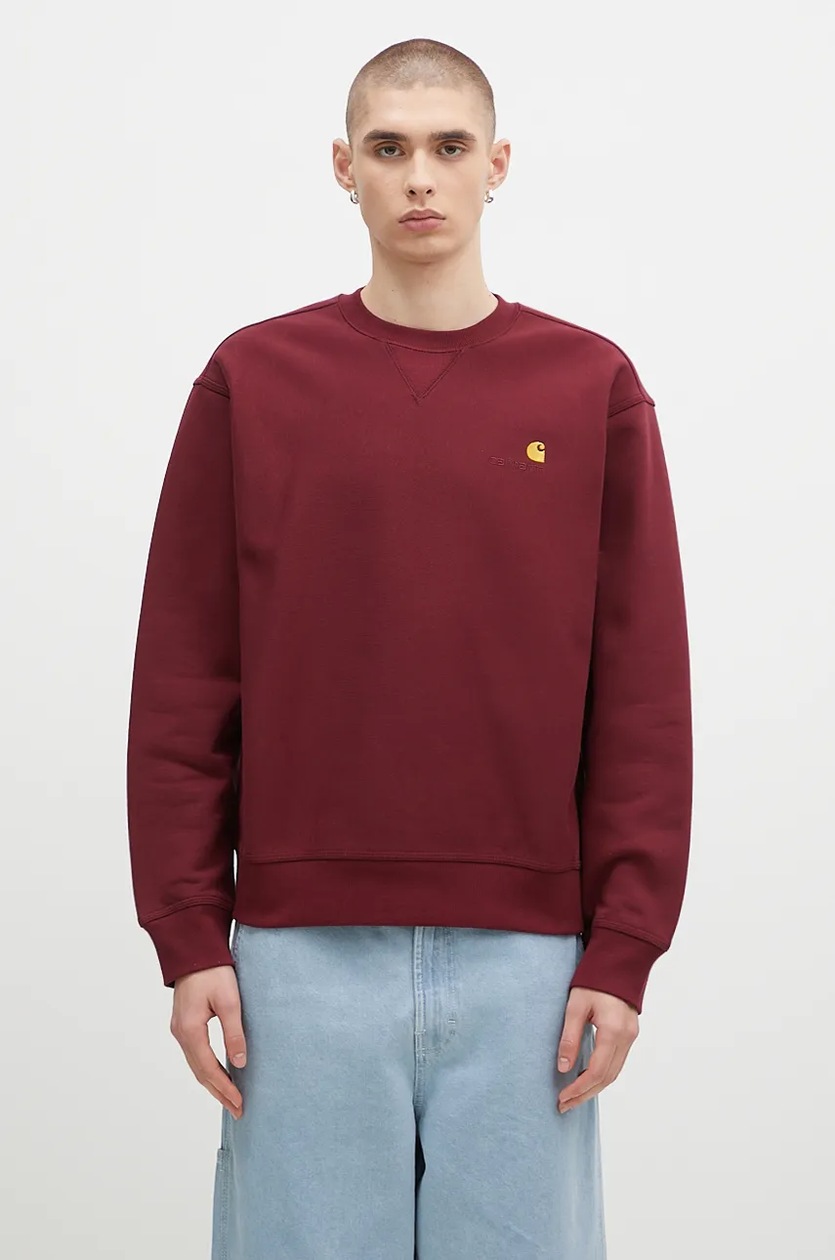 Maroon cotton sweatshirt sales
