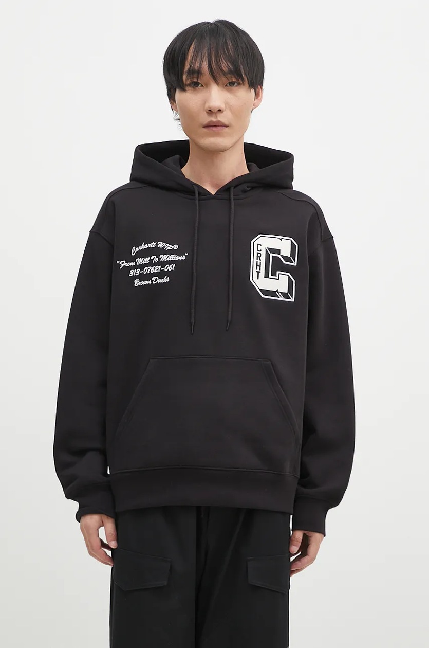 Carhartt WIP sweatshirt Hooded Brown Ducks Sweat PRM EU