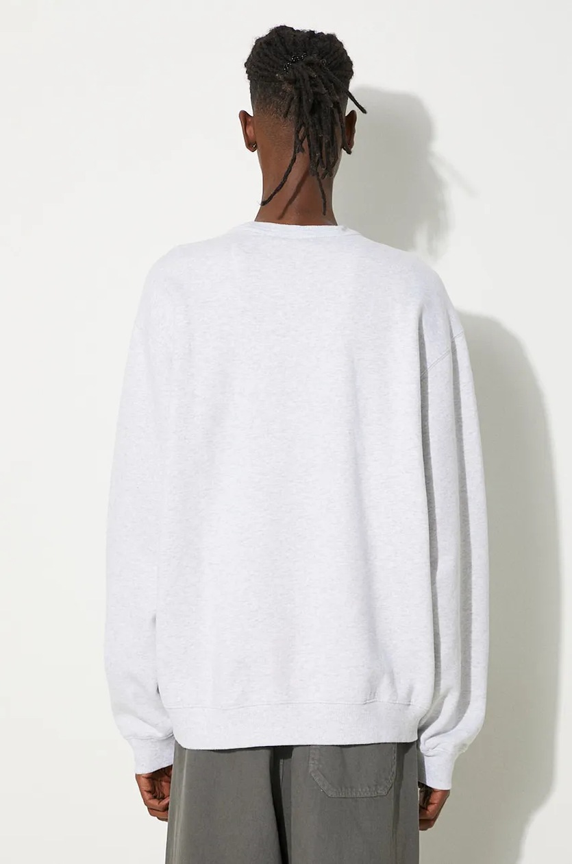 Carhartt WIP cotton sweatshirt Billy Sweat men's gray color