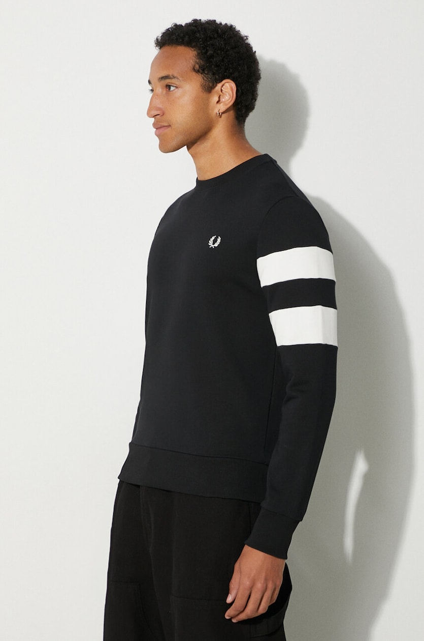 Fred Perry cotton sweatshirt Tipped Sleeve PRM EU Fred Perry cotton sweatshirt Tipped Sleeve PRM EU