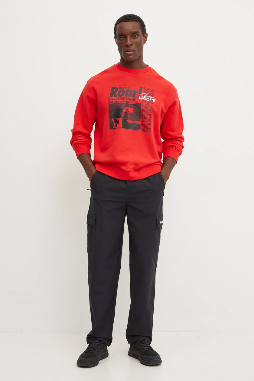 Felpa puma rosso sale