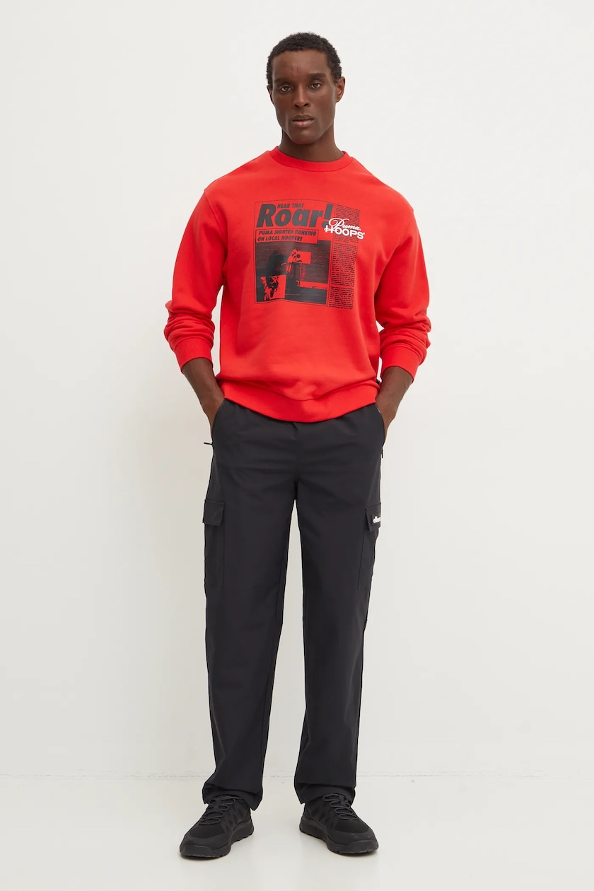 Felpa puma rosso on sale