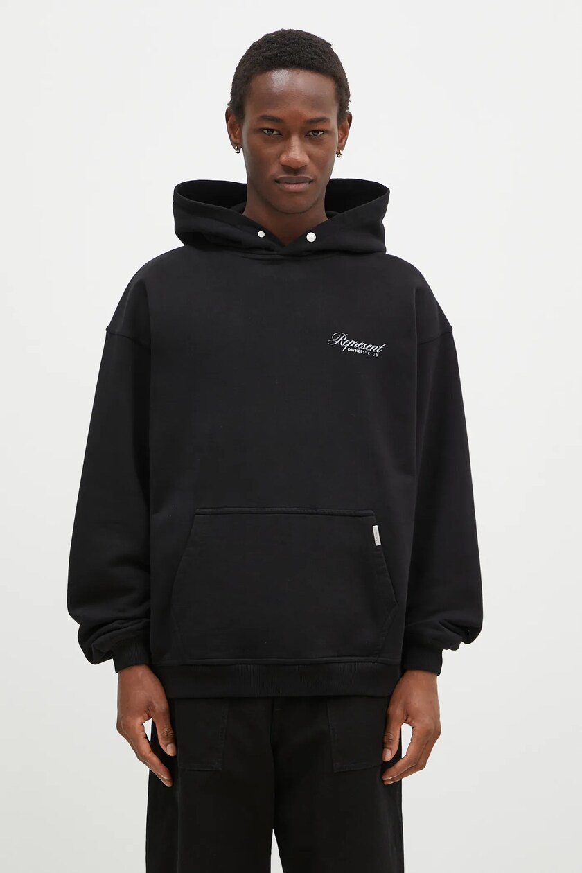 Kenzo sweatshirt Gots Boke Oversized Hoodie men's black Kenzo sweatshirt Gots Boke Oversized Hoodie men's black