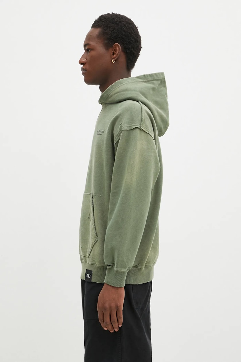 超人気高品質 NEIGHBORHOOD cotton hooded color green men's sweatshirt Clothing