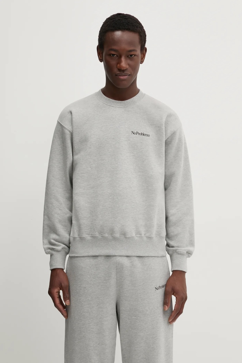 スウェット・トレーナー Sporty & Rich Monaco Logo Print Man to Man Sage CR445SA CR44 956419_00.png.png