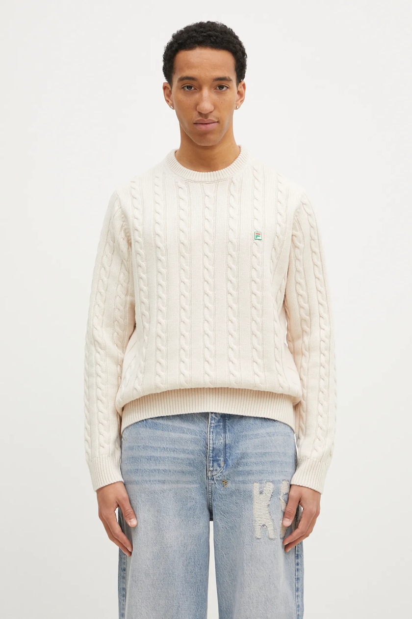 Sveter Andersson Bell Layered Fleece Sweater zelená farba, tenký Sveter Andersson Bell Layered Fleece Sweater zelená farba, tenký
