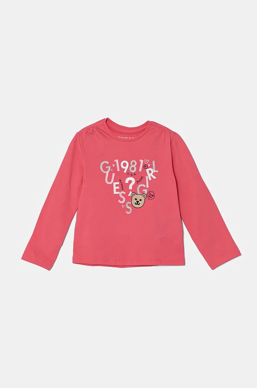 Guess maglietta a maniche lunghe per bambini ANSWEAR