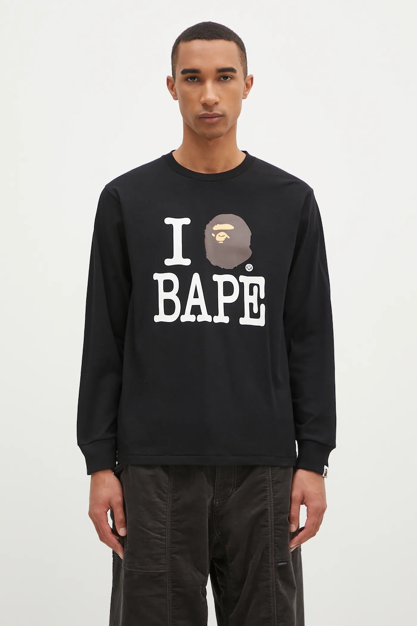 A Bathing Ape cotton longsleeve top I Love Bape Longsleeve A Bathing Ape cotton longsleeve top I Love Bape Longsleeve