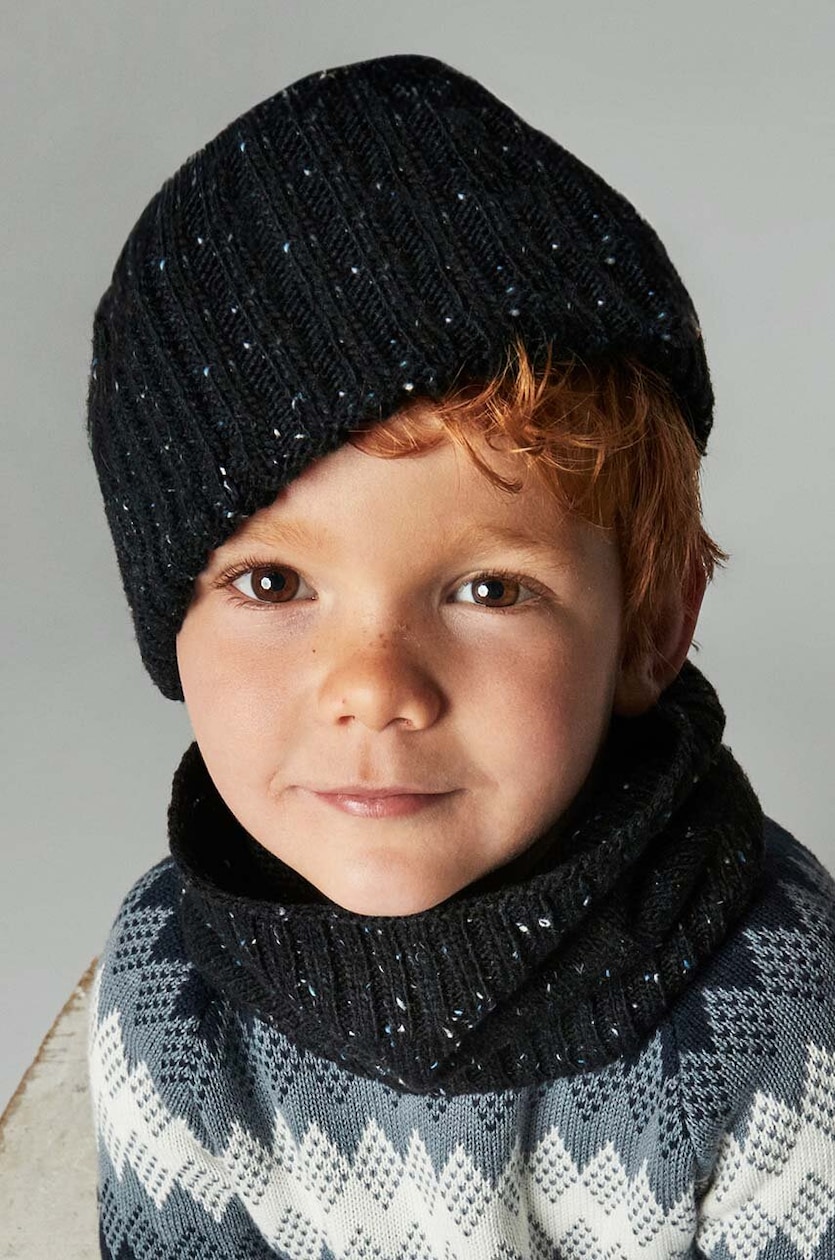 Scarf Sciarpa Cappello Bimbo Set Sciarpa Con Tasche E Cappello Per