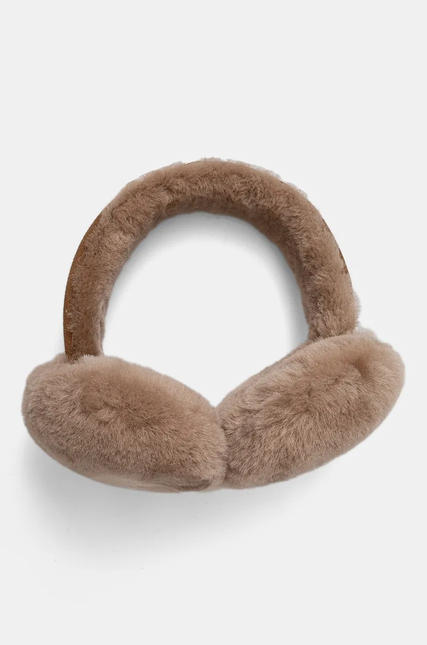 Roeckl Emu Accessoires Angahook – Paraorecchie In Lana E Pelle, Caldo E Stiloso Per L'Inverno
