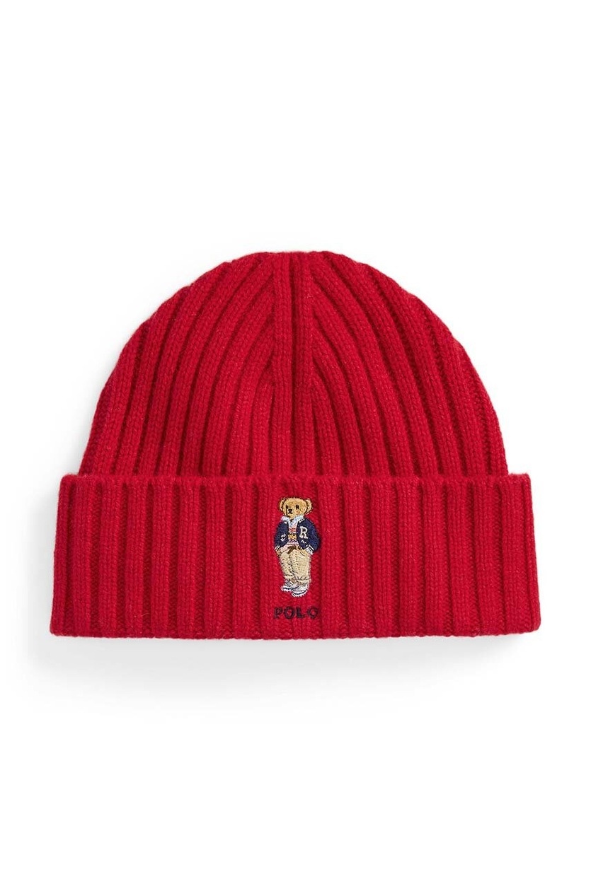 Polo Ralph Lauren wool beanie red color thick knit 455954369  display picture 3