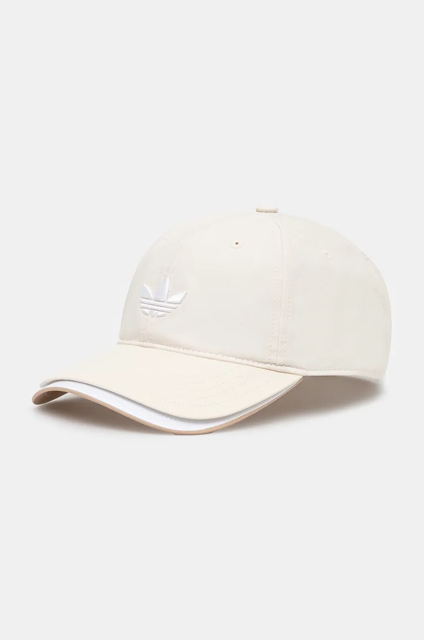 adidas Originals baseball cap Adicolor beige color smooth IX9789