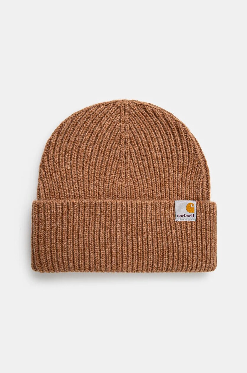 Carhartt WIP wool beanie Gabe Beanie beige color I029496.2FSXX at PRM US