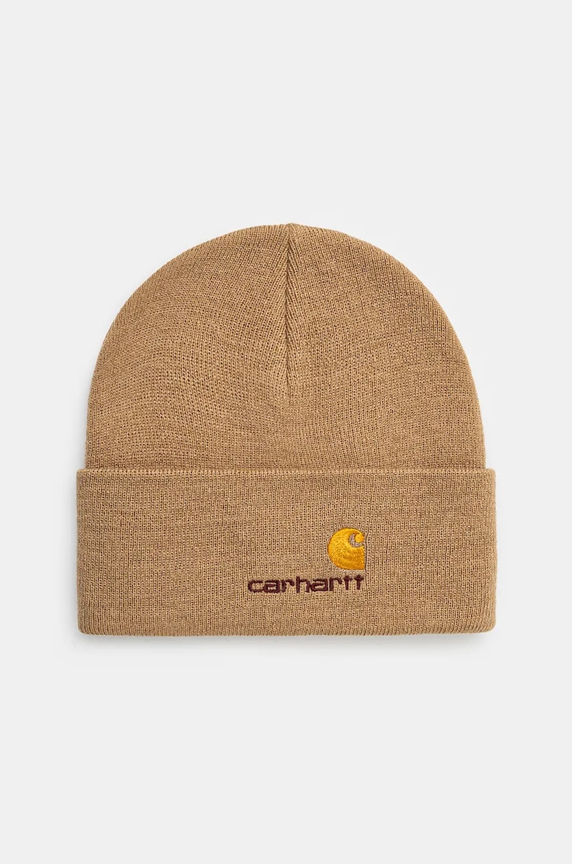 Carhartt WIP berretto American Script Beanie colore verde I034235.2FSXX