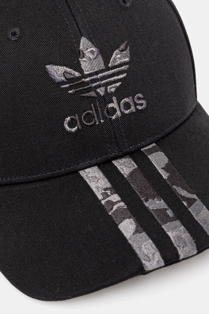 adidas Originals berretto da baseball in cotone colore nero con applicazione IY1545
