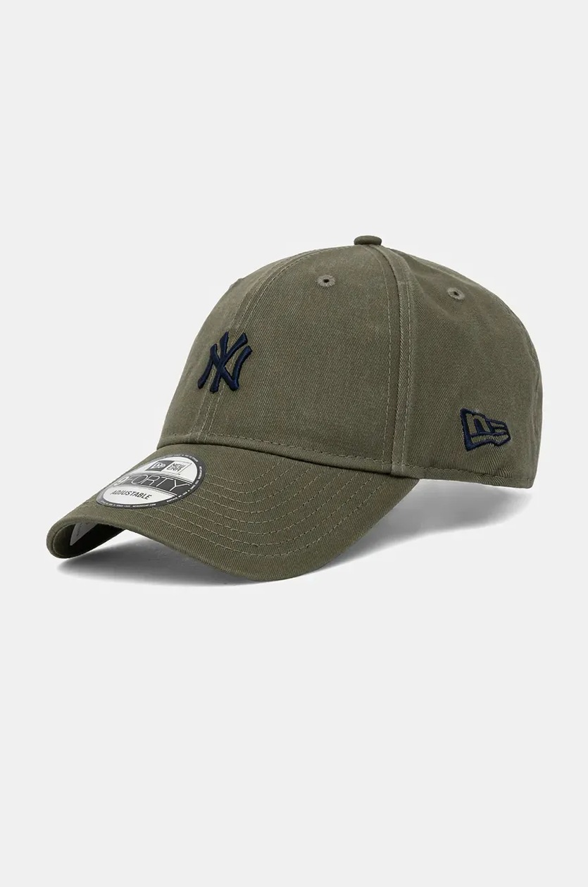 New Era cotton baseball cap WASHED 9FORTY NEW YORK YANKEES green color with an application 60565336 at PRM US