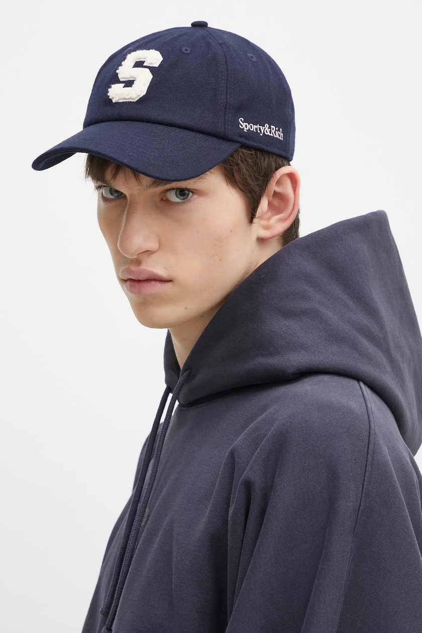 Sporty & Rich S Wool Hat ネイビー キャップ 帽子 Sporty Rich &