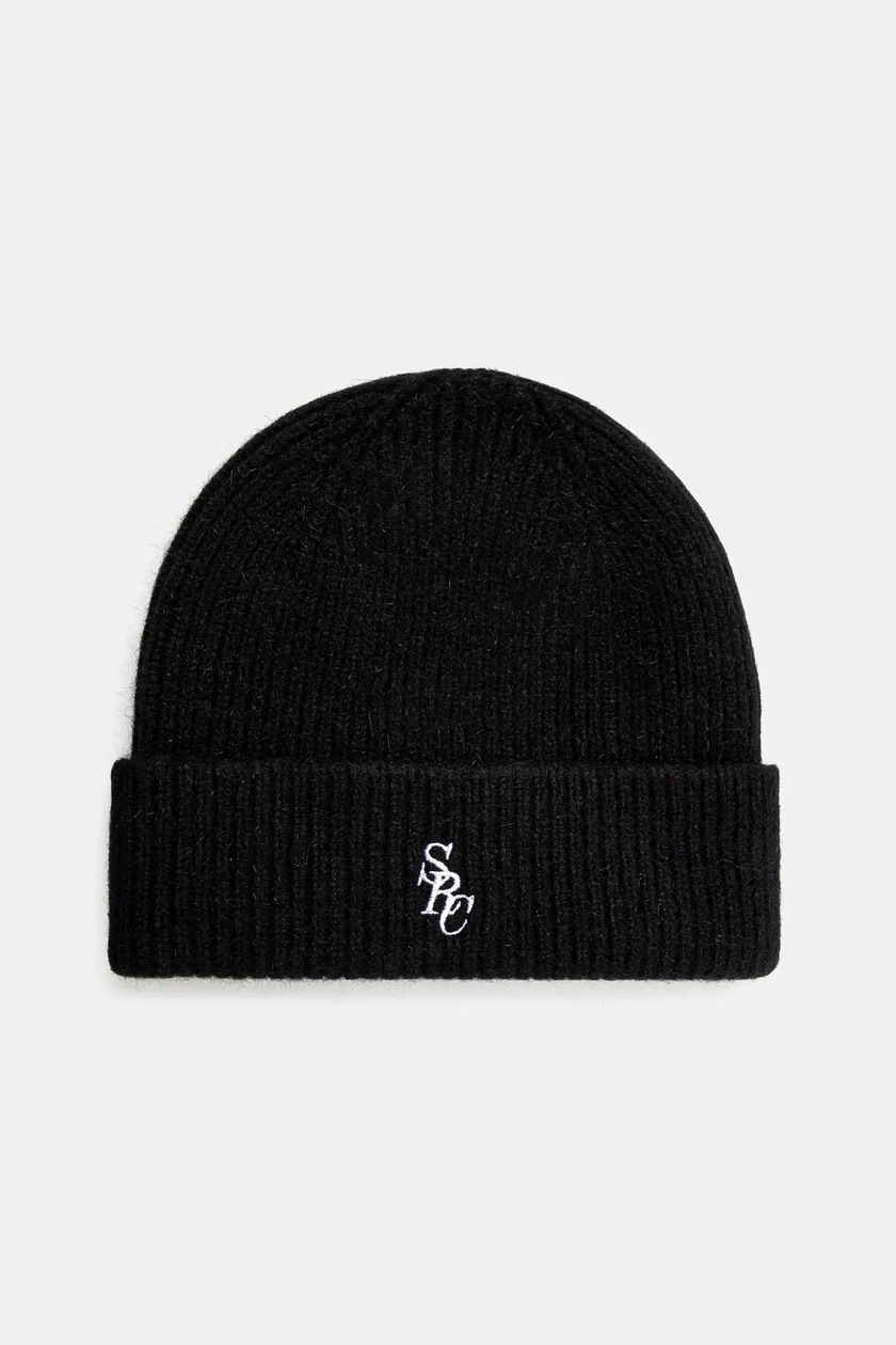 The North Face beanie Whimzy Powder black color NF0A7WL9JK31