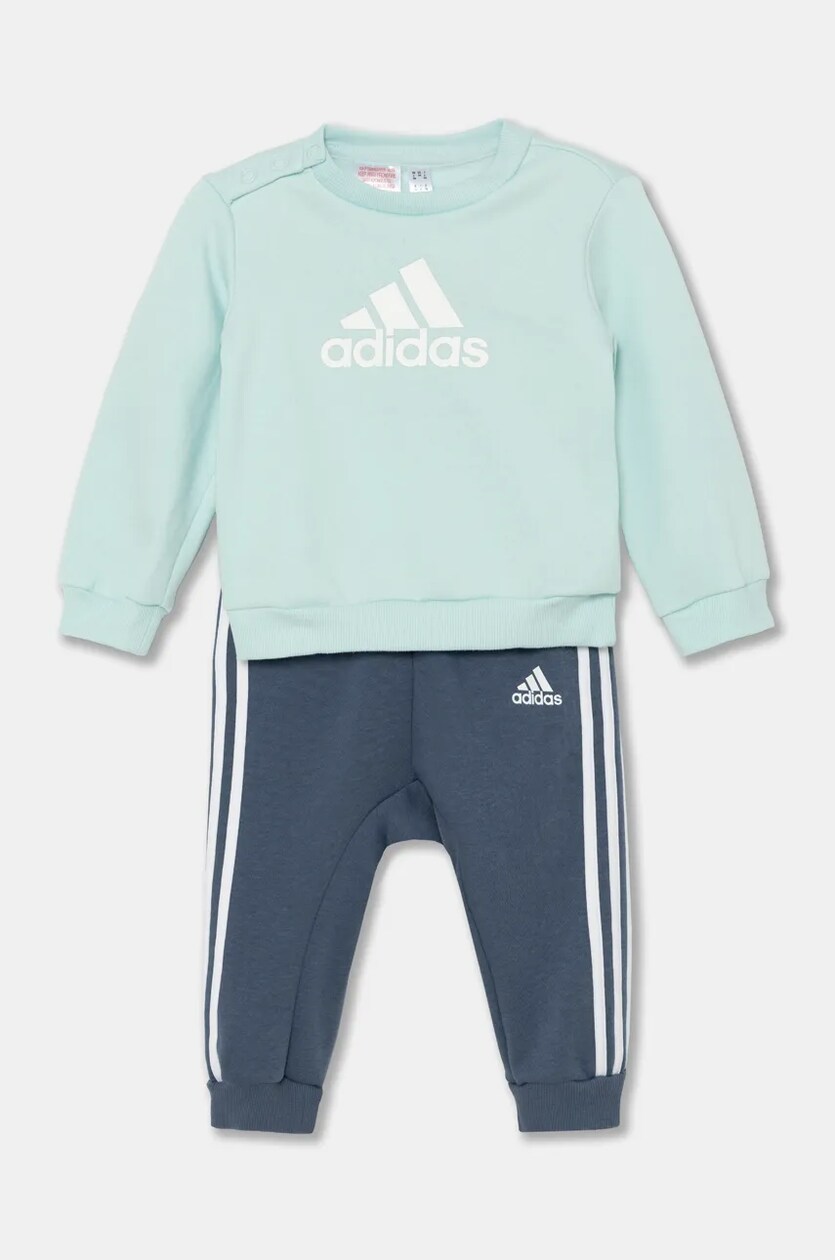 adidas tuta neonato a I BOS LOGOOG colore turchese IZ4979