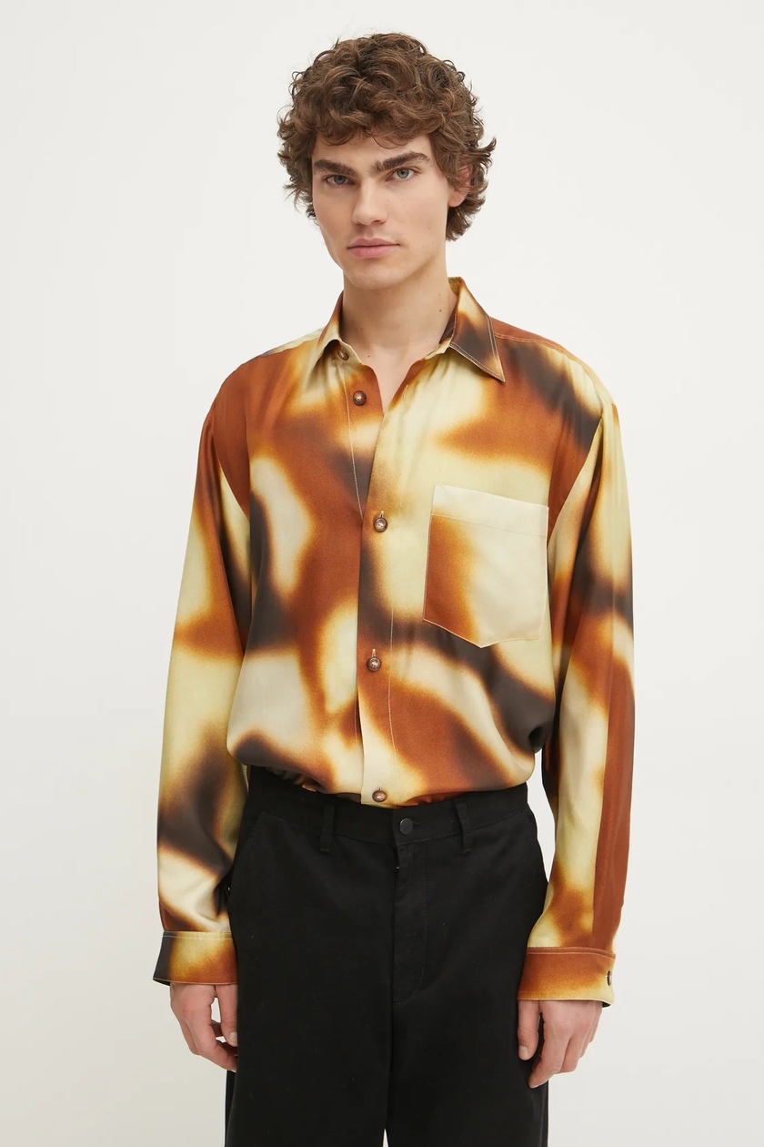 Nanushka silk shirt SEBAS PRM EU