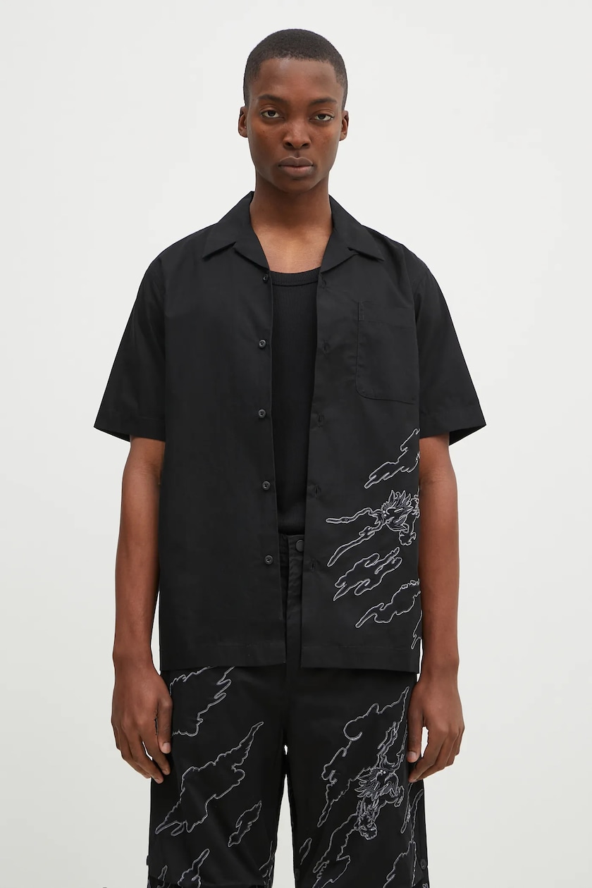Maharishi shirt Cyber Skeleton Camp Collar Shirt PRM EU Maharishi shirt Cyber Skeleton Camp Collar Shirt PRM EU