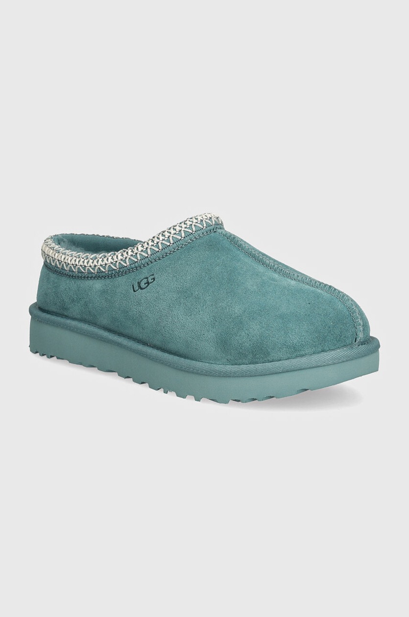 UGG Teal Suede Slippers UGG TASMAN SCATTER GRAPHIC MEN SLIPPERS DEEP TEAL US 10 /UK  main image 2