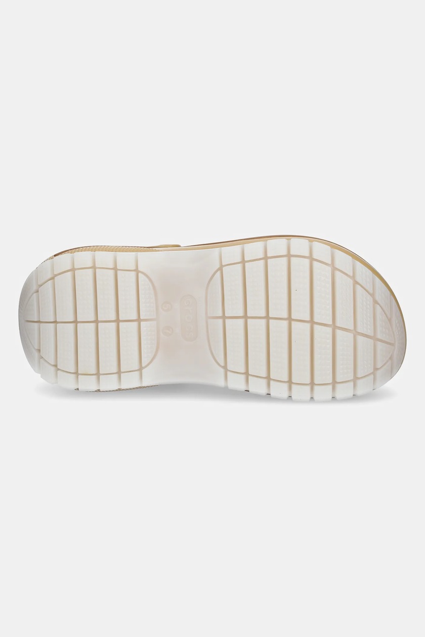 Crocs sliders Mega Crush Matte Clog women's beige color 210749 at Crocs sliders Mega Crush Matte Clog women's beige color 210749 at