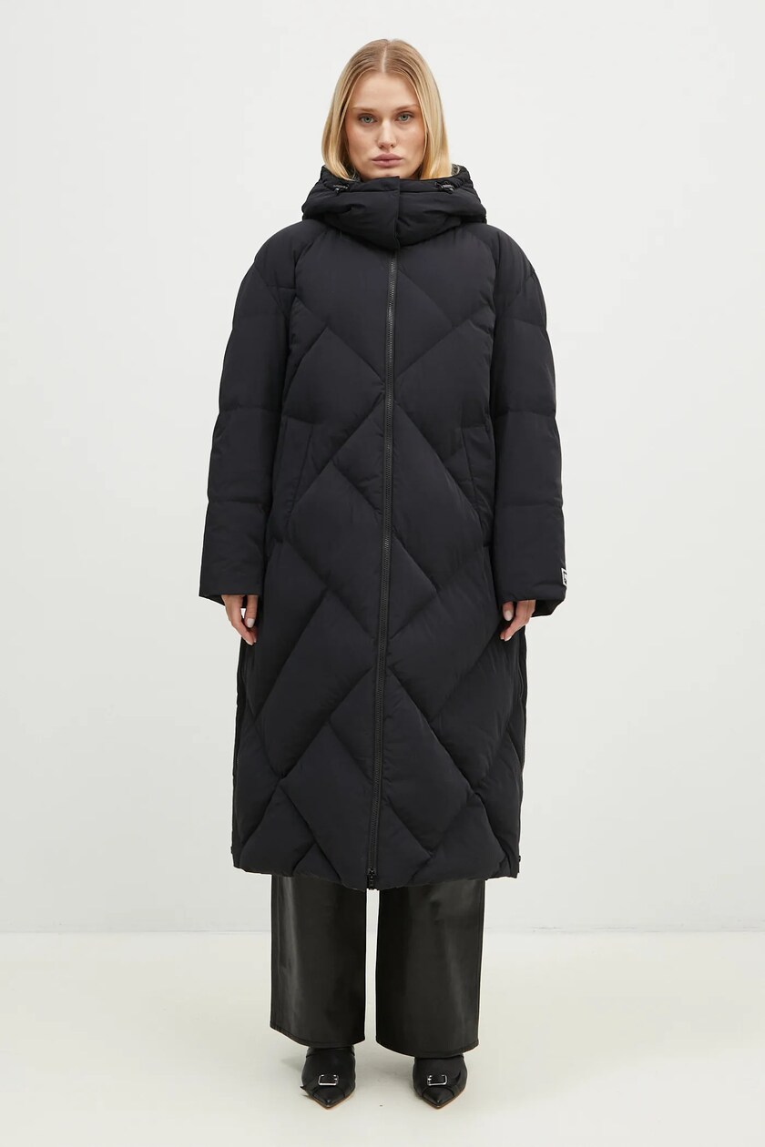 Kenzo down jacket Long Down Jacket women s black color FE62OU1229NH.99