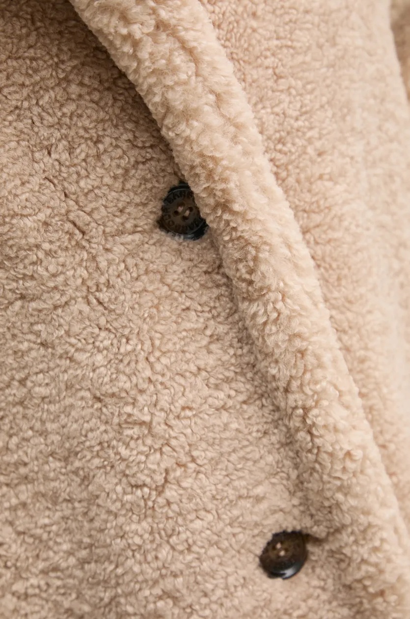 Παλτό Barbour Ambani Casual Coat χρώμα: μπεζ, LCA0341