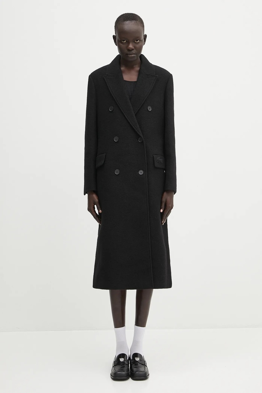 cornier コルニエ PAPER WOOL DOUBLE LONGCOAT WORSTED WOOL/PAPER BALMACAAN LONG COAT｜BLACK – Cornier