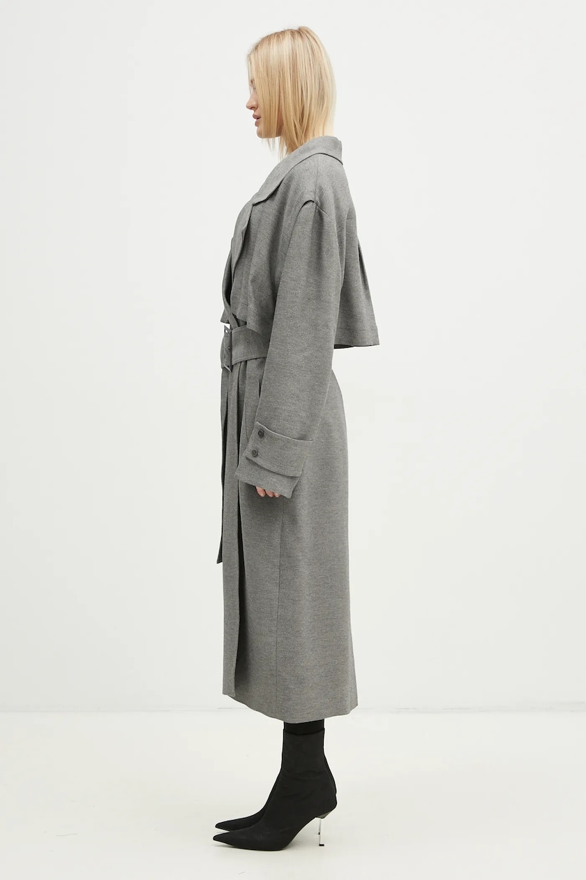JW Anderson trench coat Longline Trench Coat women's gray color