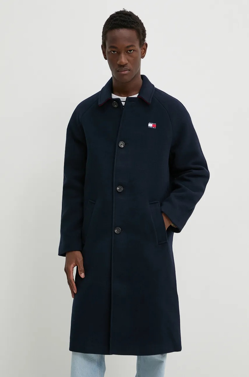 Tommy Jeans cappotto con aggiunta di lana