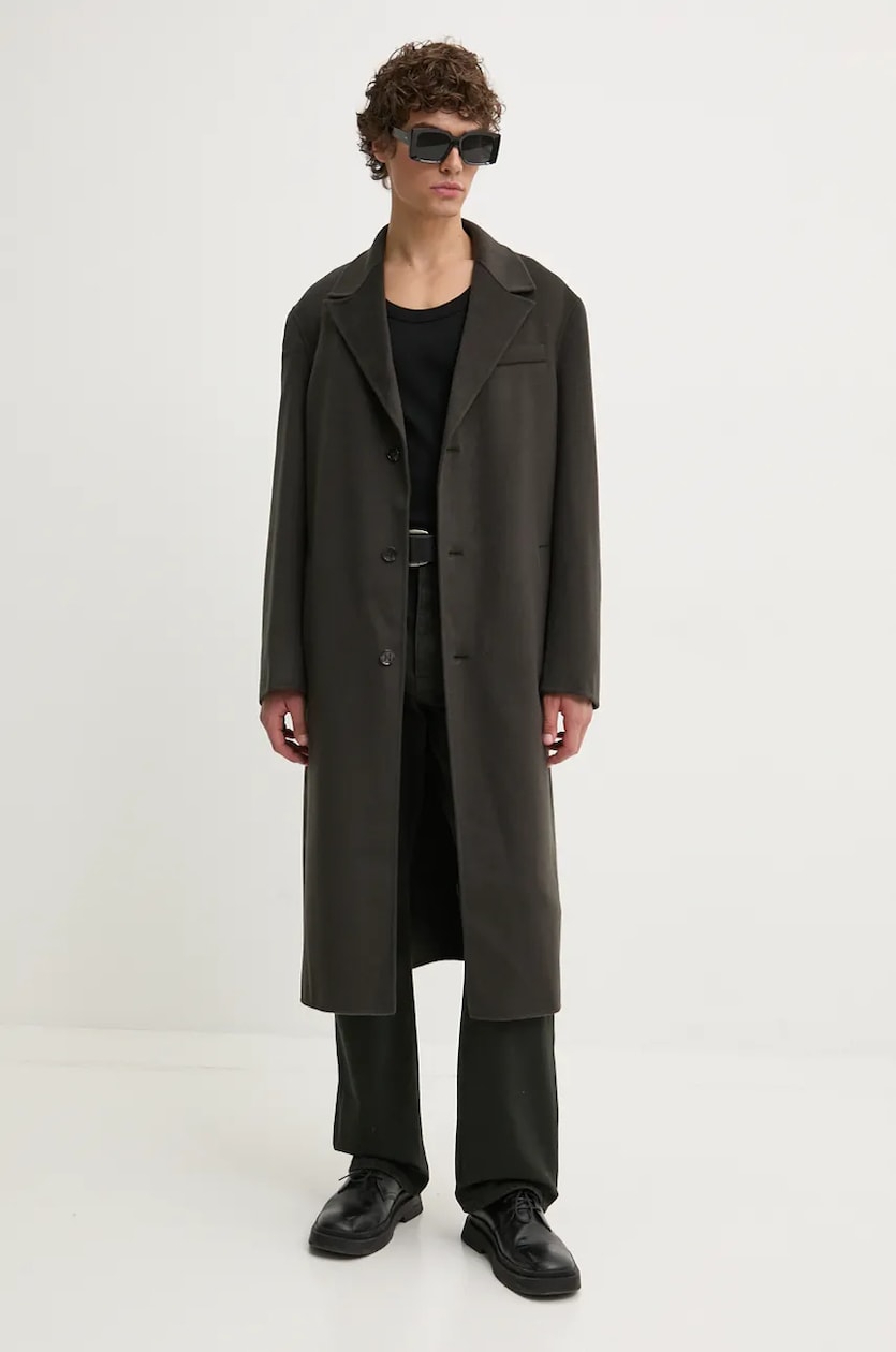 Human Made coat Fishtail Coat men's green color HM27JK002 at Human Made coat Fishtail Coat men's green color HM27JK002 at