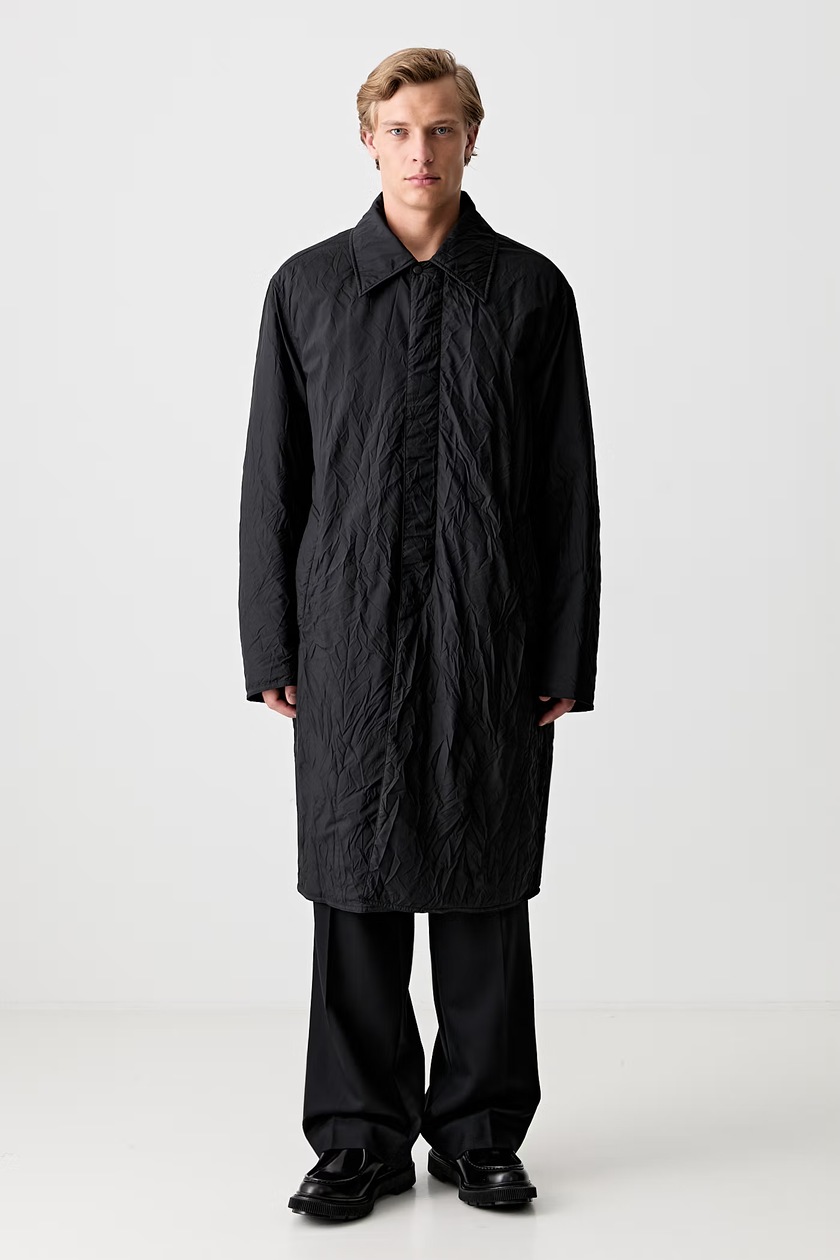 MM6 Maison Margiela wool coat black color SH2AA0008.S52207 at PRM US
