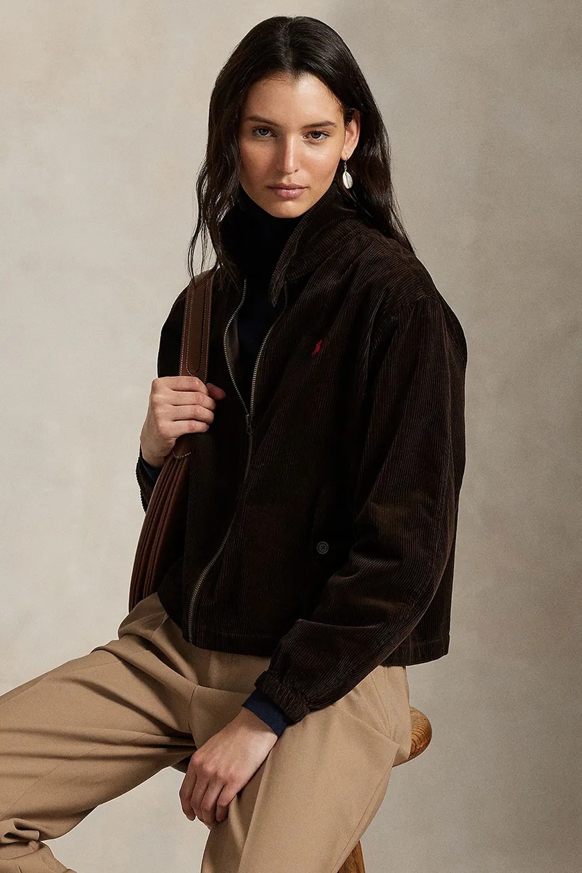 Polo Ralph Lauren down jacket women's brown color 211947668 at PRM US