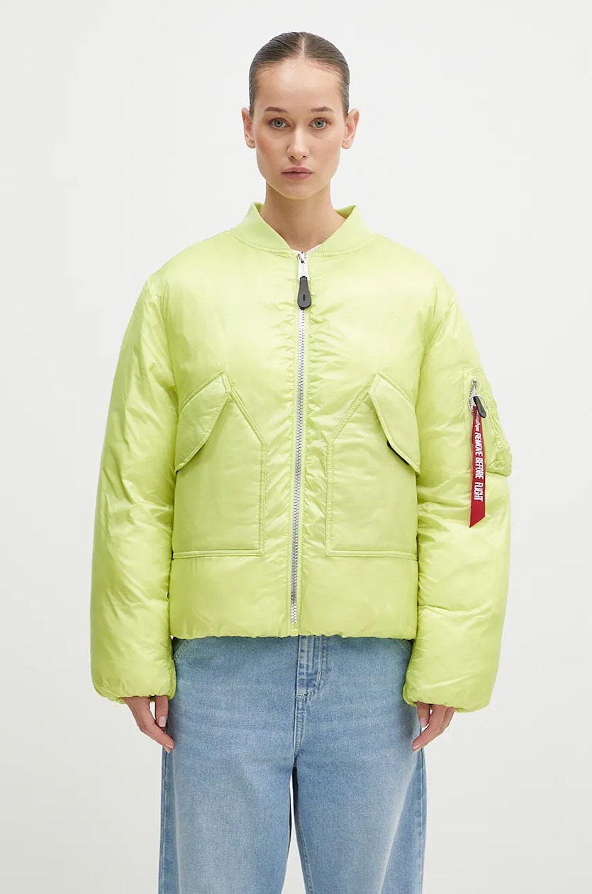 Alpha Industries bomber jacket MA-1 CORE WMN women's green Alpha Industries bomber jacket MA-1 CORE WMN women's green