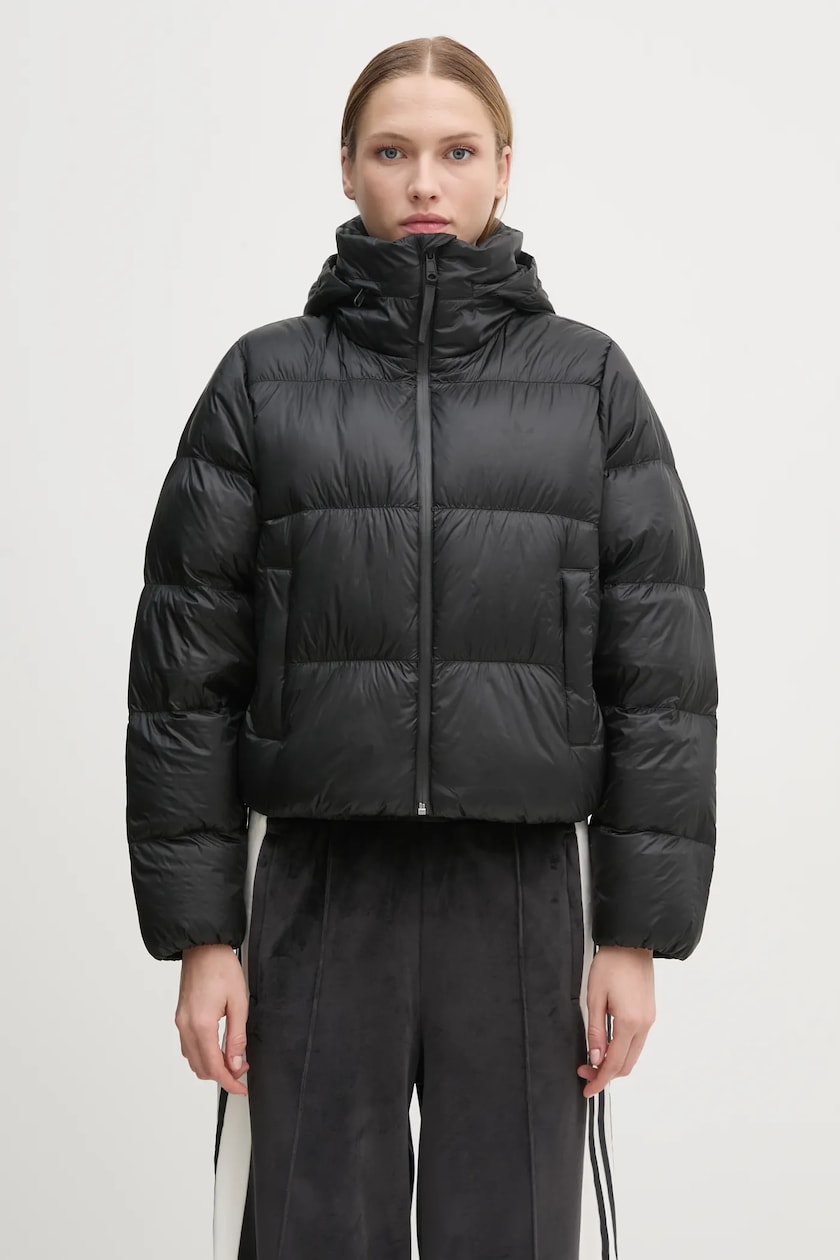 adidas Originals piumino Regen Down Puff donna colore nero IW8368