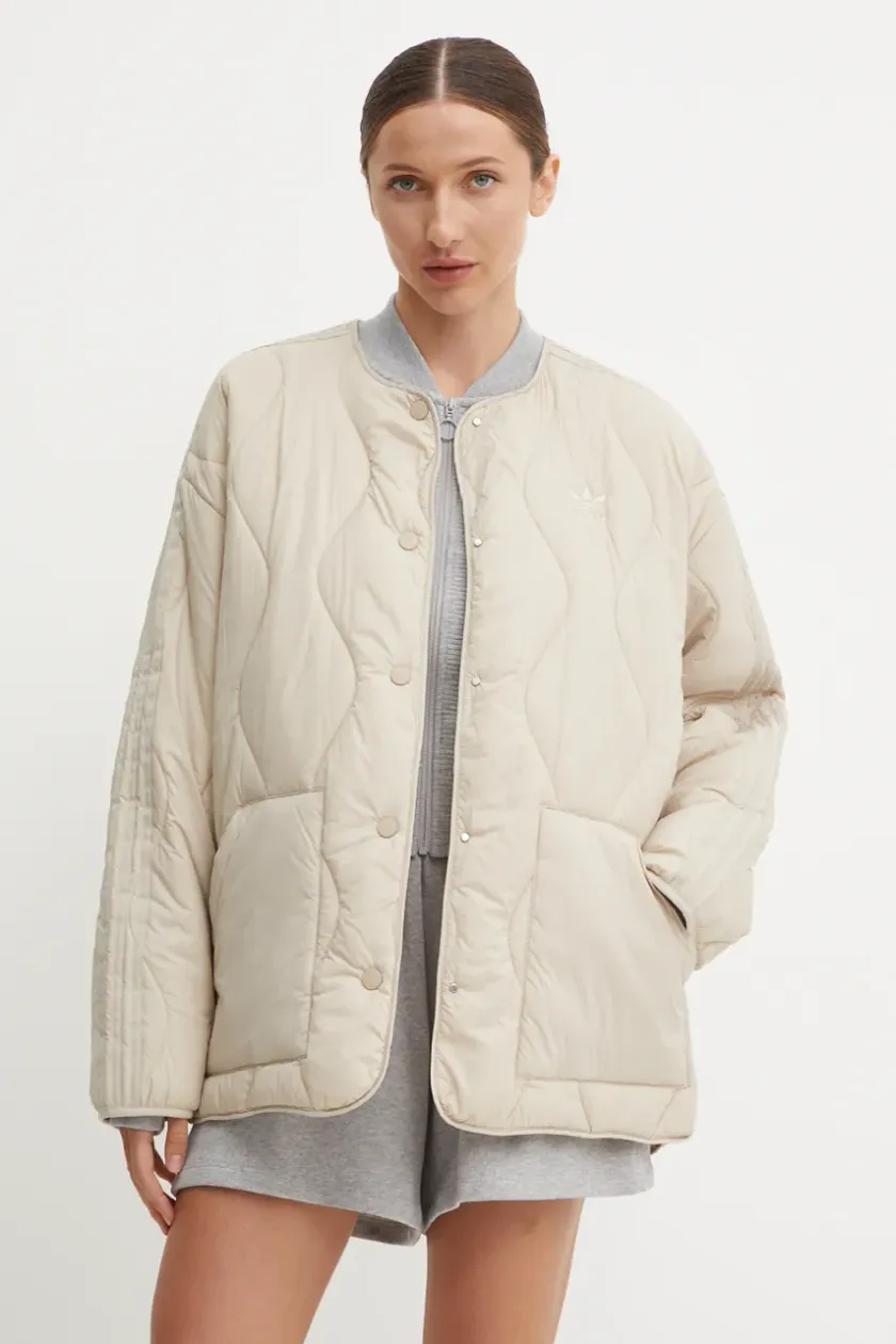 Cream adidas jacket hotsell