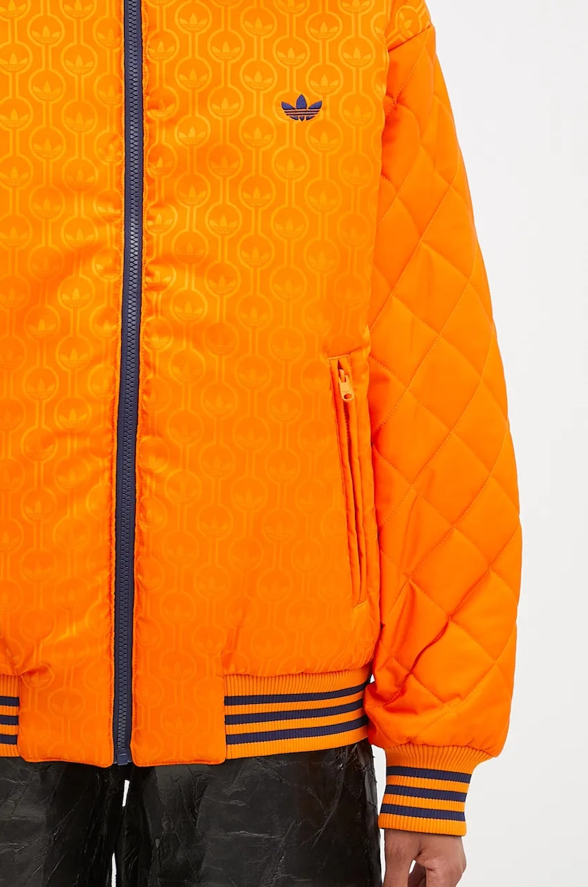 Adidas orange bomber jacket sales