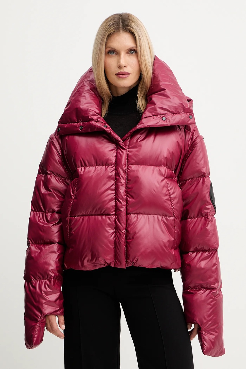 adidas Originals kurtka WOVEN TT ZIP kolor czerwony