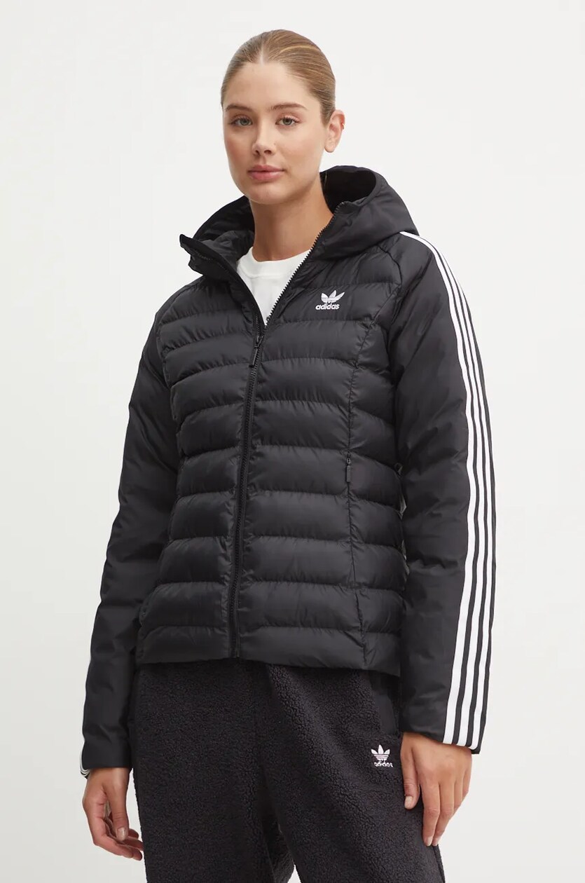 adidas Originals kurtka damska kolor czarny zimowa IW5849 Answear