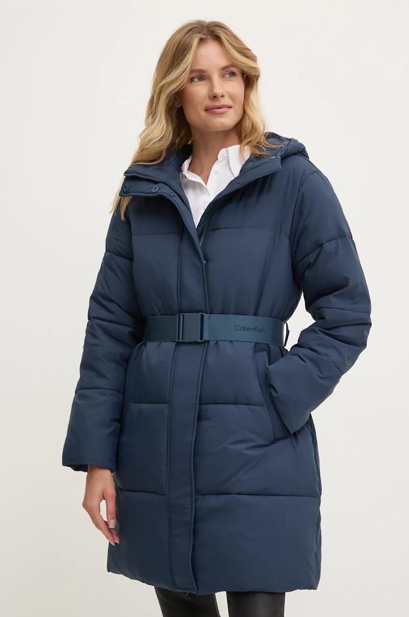 Calvin Klein Jeans rövid kabát női, sötétkék, téli, J20J224122