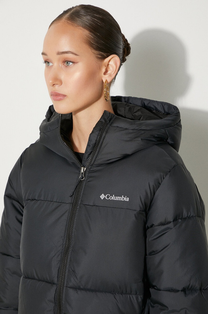 Columbia jacket Puffect II Mid women's black color 2088471 at PRM US