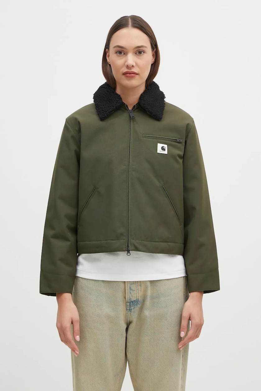 Green carhartt jacket women's hot sale