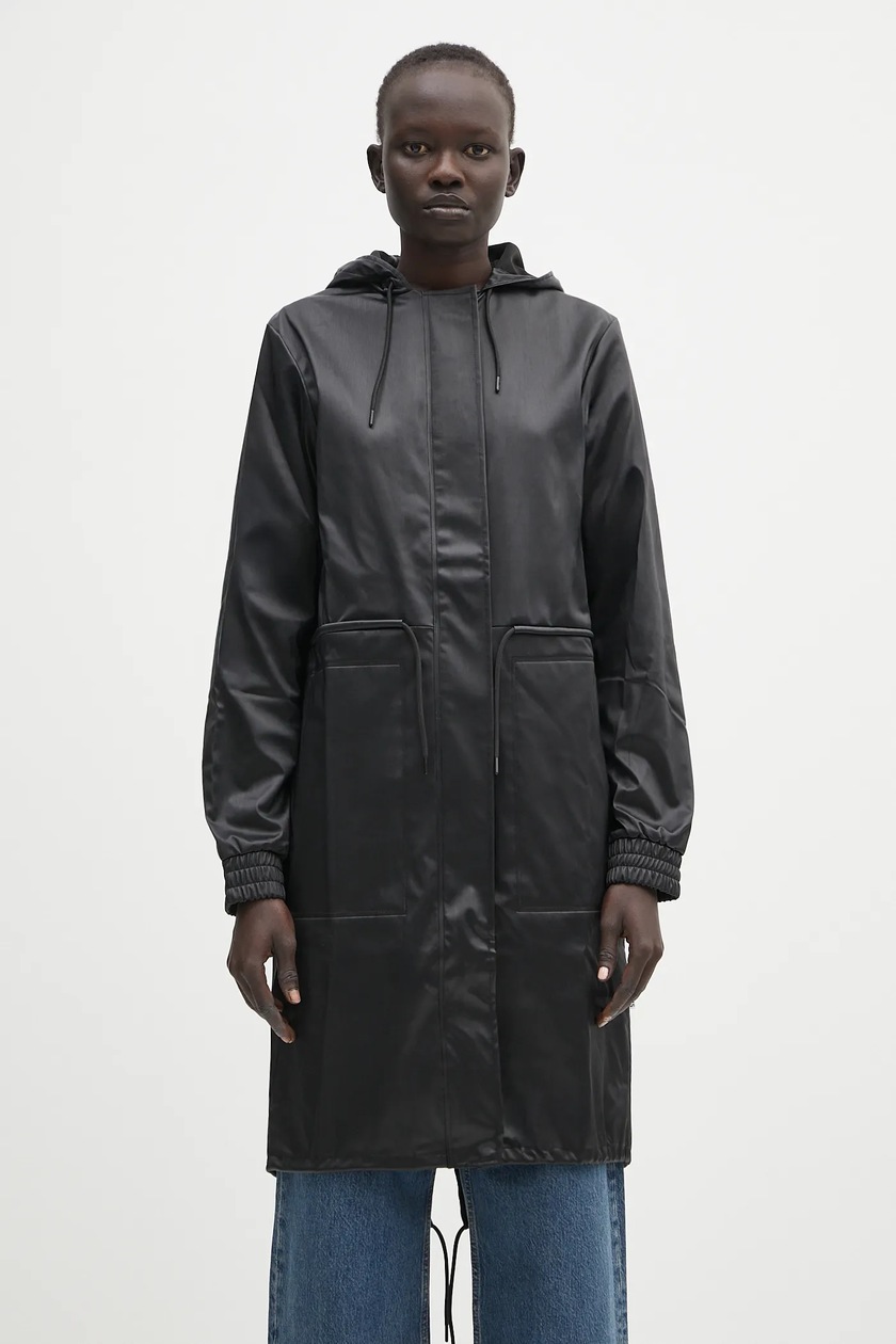 ジャケット・アウター unknown black pythons long coat JONSON - VISCOSE CADY SHAPED COAT – HARUNOBUMURATA