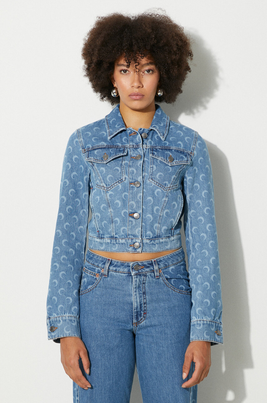 Marine Serre denim jacket Moon Laser Denim Cropped Jacket PRM EU Marine Serre denim jacket Moon Laser Denim Cropped Jacket PRM EU