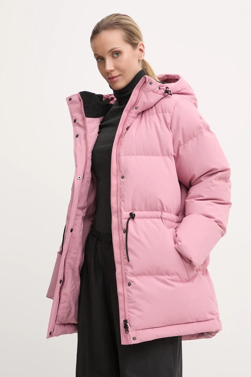 Пухова куртка Peak Performance Firn Down жіноча колір рожевий