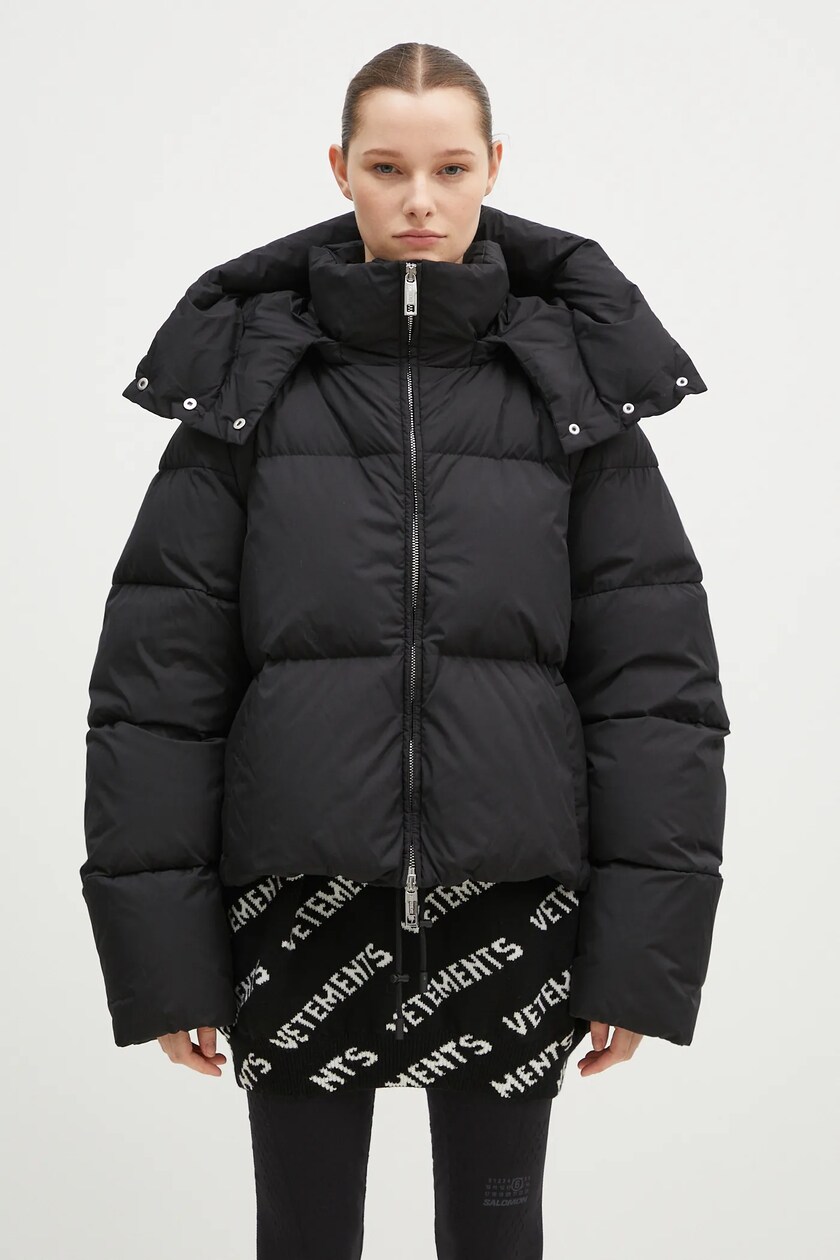 GANNI down jacket Nylon Tech Puffer Short Jacket PRM EU