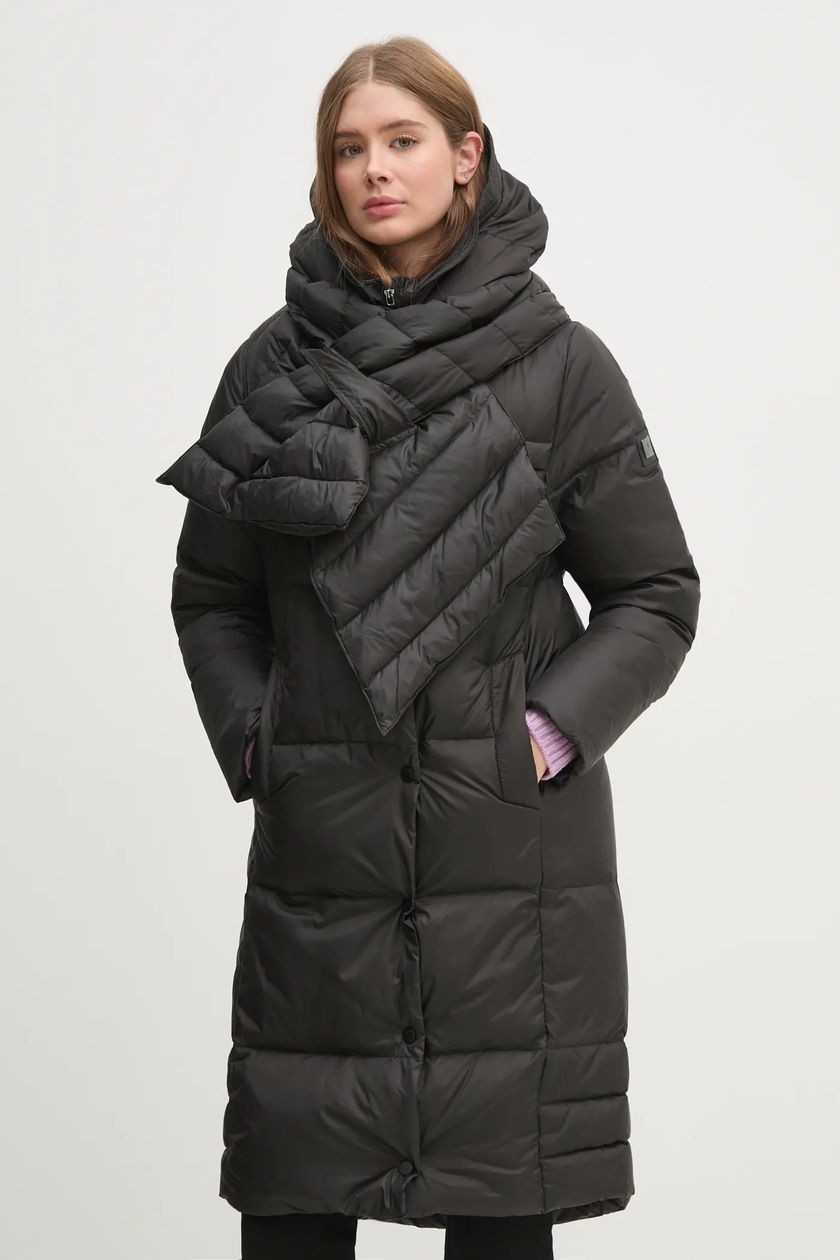 Abercrombie & Fitch kurtka damska kolor czarny zimowa KI144